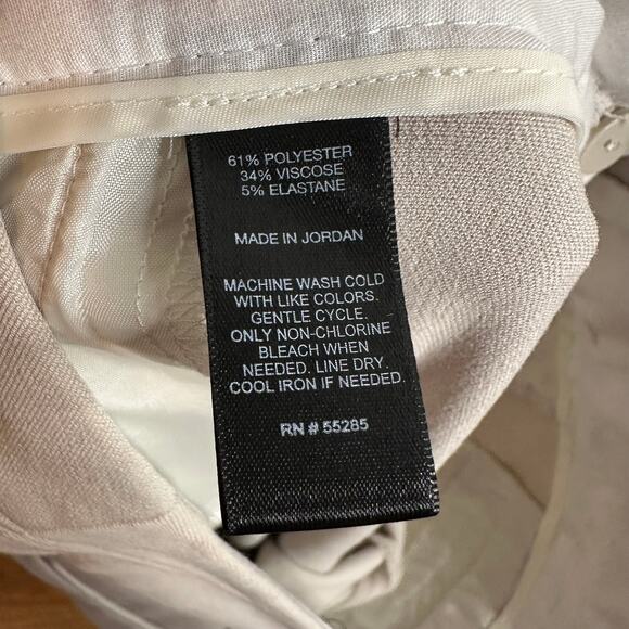 Express Cropped Ankle Tan Editor Mid Rise Pants - Picture 8 of 8